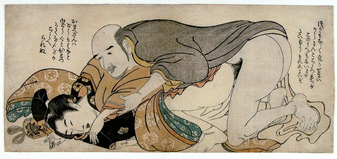 WikiOO.org - Енциклопедия за изящни изкуства - Живопис, Произведения на изкуството Kitagawa Utamaro - Male Couple