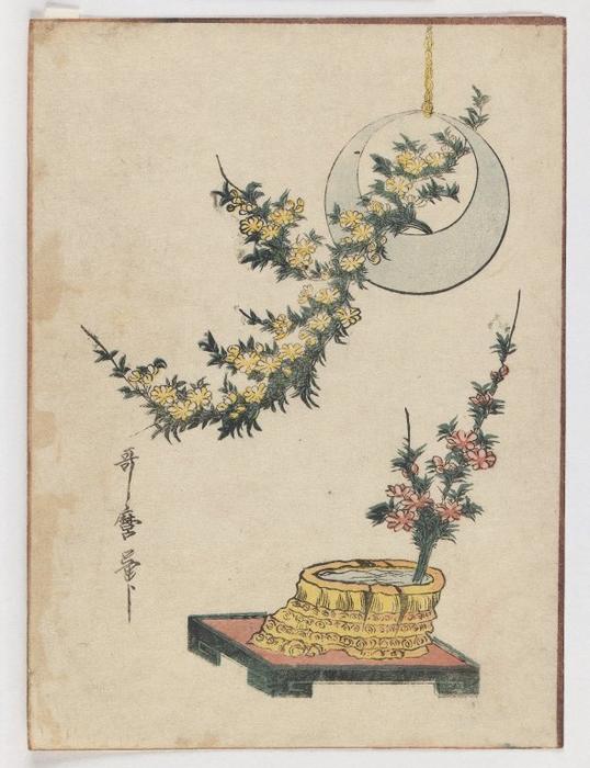 WikiOO.org - Енциклопедія образотворчого мистецтва - Живопис, Картини
 Kitagawa Utamaro - Flowers
