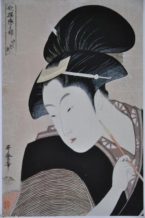 WikiOO.org - Енциклопедія образотворчого мистецтва - Живопис, Картини
 Kitagawa Utamaro - Secret love