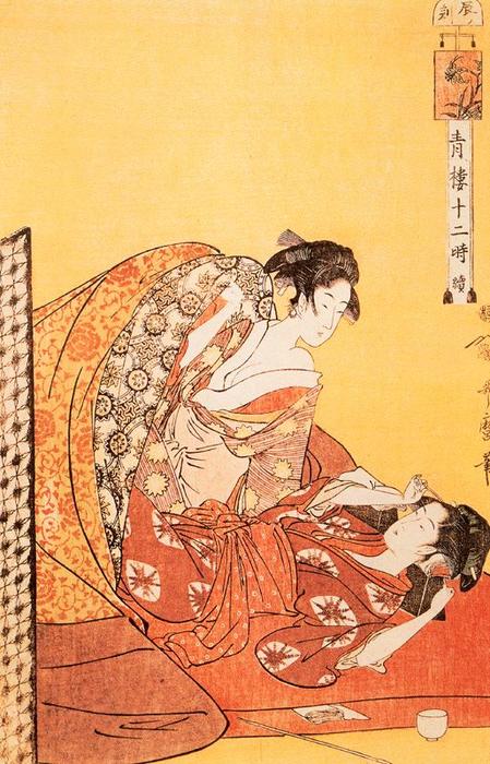 Wikioo.org - สารานุกรมวิจิตรศิลป์ - จิตรกรรม Kitagawa Utamaro - The Hour of the Dragon
