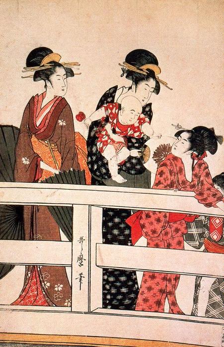 Wikioo.org - The Encyclopedia of Fine Arts - Painting, Artwork by Kitagawa Utamaro - The Hour of the Horse