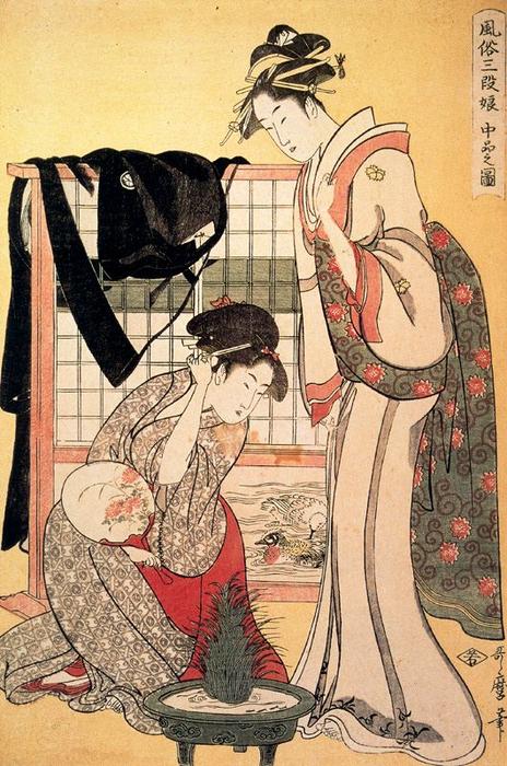 Wikioo.org - Bách khoa toàn thư về mỹ thuật - Vẽ tranh, Tác phẩm nghệ thuật Kitagawa Utamaro - Upper Class