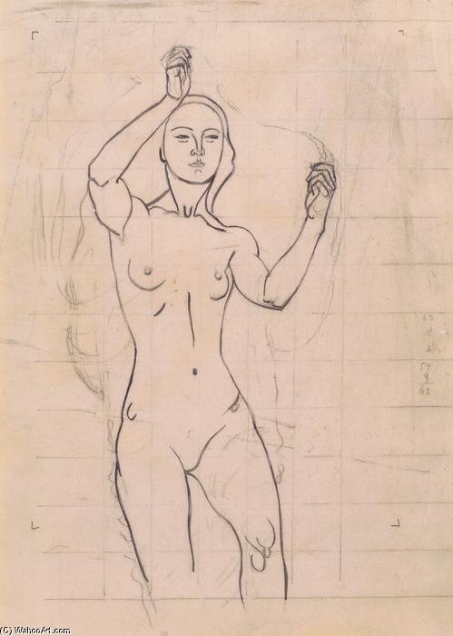WikiOO.org - Encyclopedia of Fine Arts - Lukisan, Artwork Koloman Moser - Character study of Venus in the Grotto