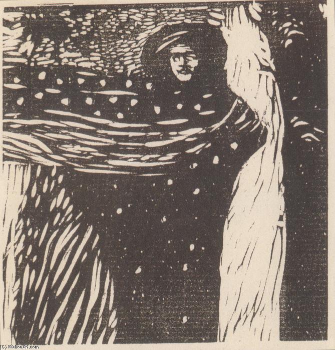 Wikioo.org - The Encyclopedia of Fine Arts - Painting, Artwork by Koloman Moser - Loneliness