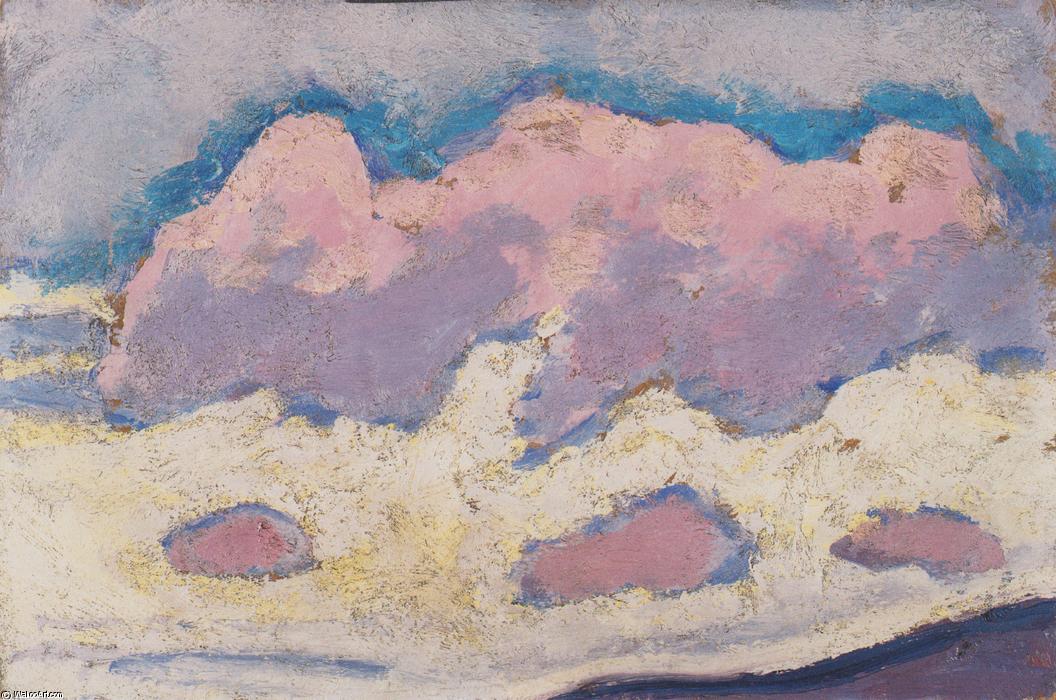 WikiOO.org - Encyclopedia of Fine Arts - Lukisan, Artwork Koloman Moser - Study of clouds