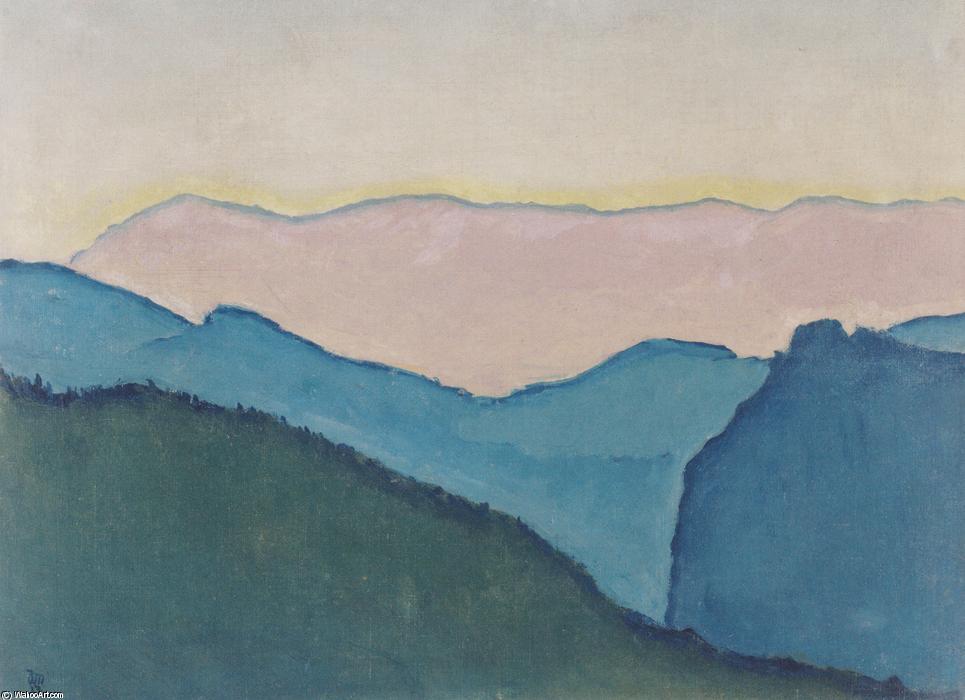 WikiOO.org - Encyclopedia of Fine Arts - Maľba, Artwork Koloman Moser - Mountain ranges
