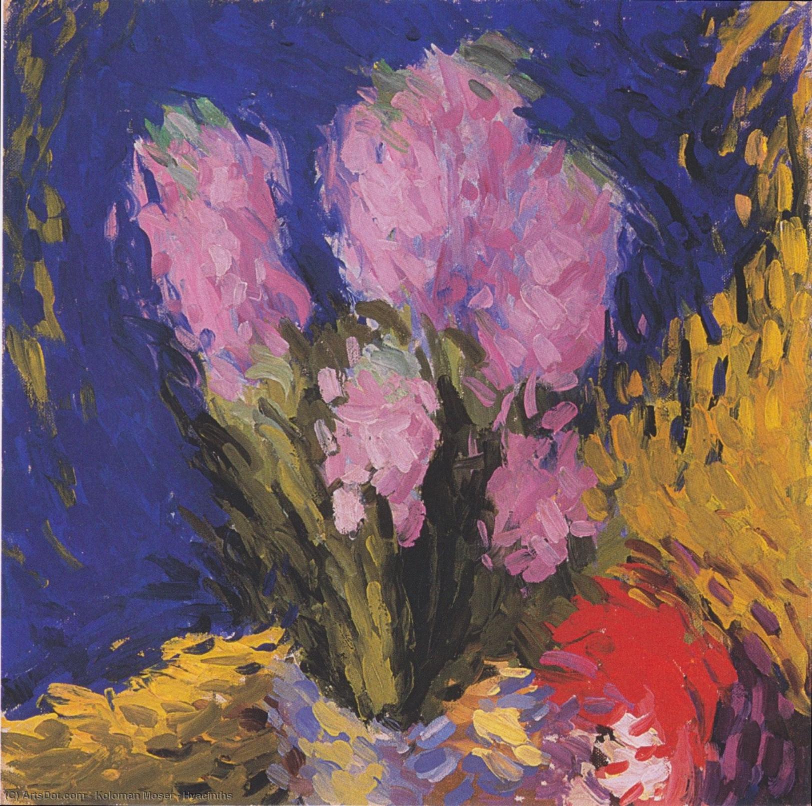 WikiOO.org - Encyclopedia of Fine Arts - Maľba, Artwork Koloman Moser - Hyacinths