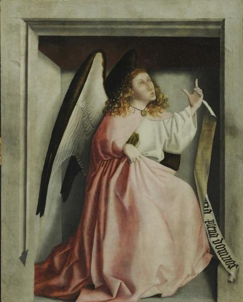 Wikioo.org - The Encyclopedia of Fine Arts - Painting, Artwork by Konrad Witz - Angel of Annunciation