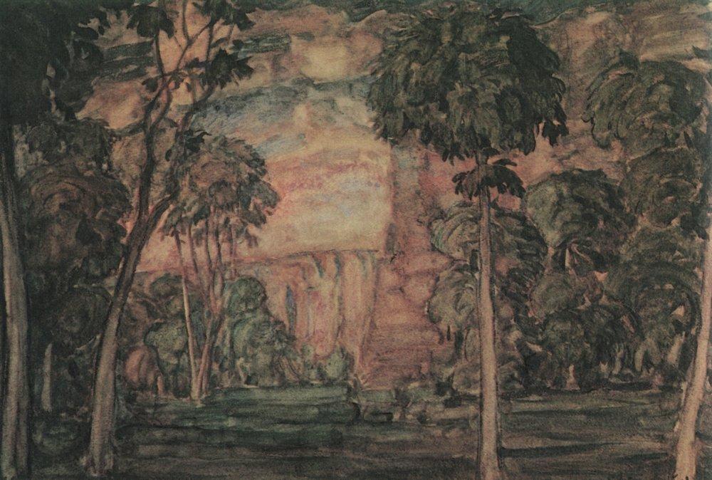 Wikioo.org - The Encyclopedia of Fine Arts - Painting, Artwork by Konstantin Fyodorovich Bogaevsky - Landscape