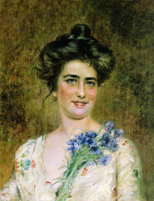 Wikioo.org - สารานุกรมวิจิตรศิลป์ - จิตรกรรม Konstantin Yegorovich Makovsky - Female Portrait
