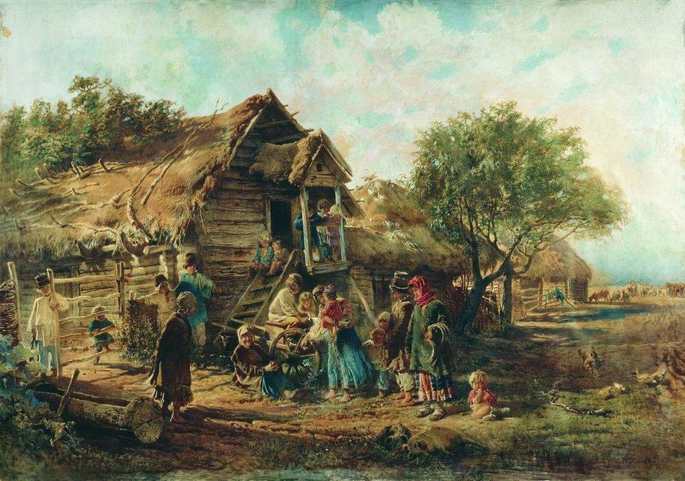 Wikioo.org - The Encyclopedia of Fine Arts - Painting, Artwork by Konstantin Yegorovich Makovsky - After the Market