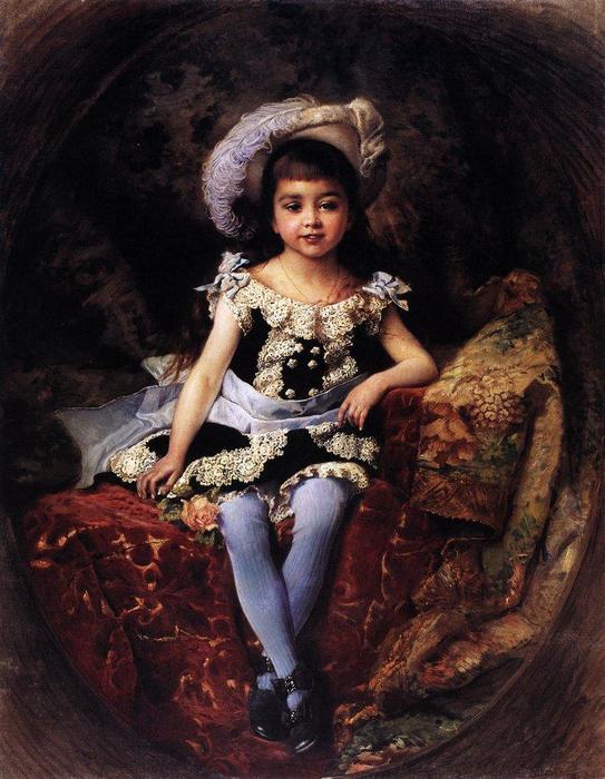 Wikioo.org - The Encyclopedia of Fine Arts - Painting, Artwork by Konstantin Yegorovich Makovsky - Child Portrait