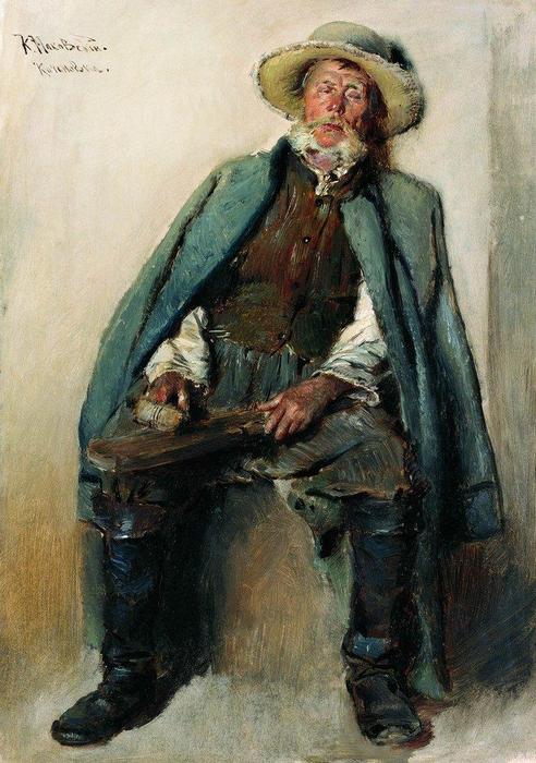 Wikioo.org - The Encyclopedia of Fine Arts - Painting, Artwork by Konstantin Yegorovich Makovsky - Blind Man