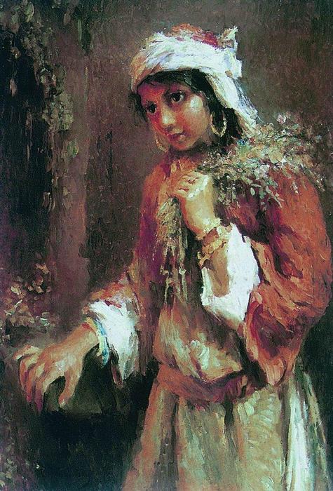 Wikioo.org - The Encyclopedia of Fine Arts - Painting, Artwork by Konstantin Yegorovich Makovsky - Gipsy 2