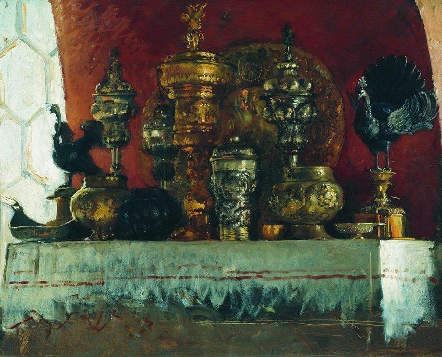 WikiOO.org - Encyclopedia of Fine Arts - Lukisan, Artwork Konstantin Yegorovich Makovsky - Cups