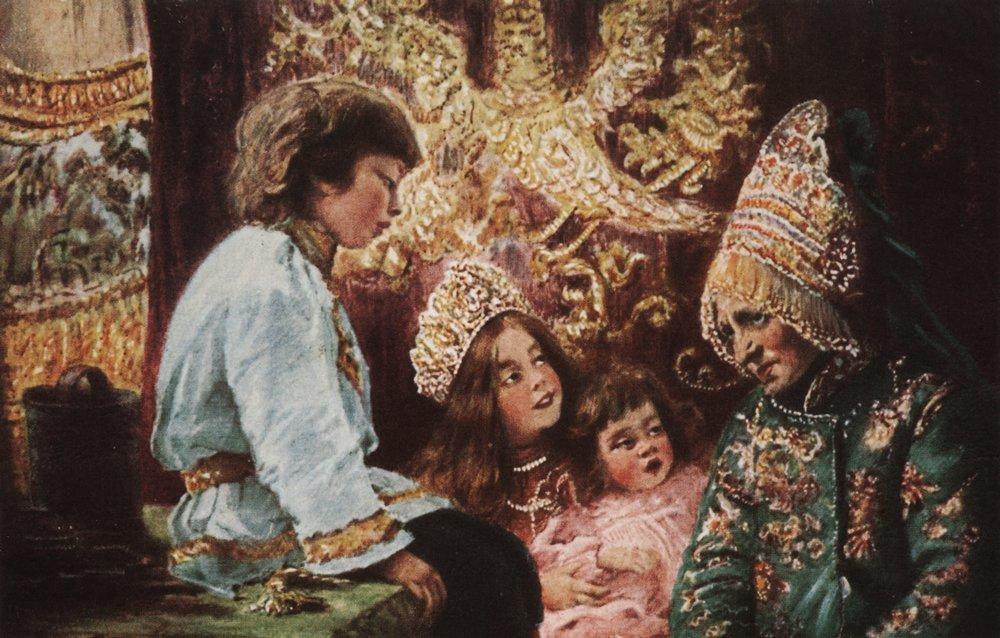 WikiOO.org - Enciklopedija likovnih umjetnosti - Slikarstvo, umjetnička djela Konstantin Yegorovich Makovsky - Fairy Tails