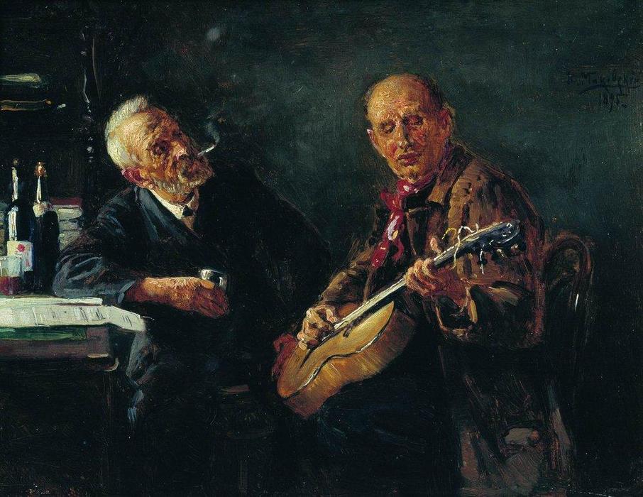 WikiOO.org - Encyclopedia of Fine Arts - Maleri, Artwork Konstantin Yegorovich Makovsky - Friends