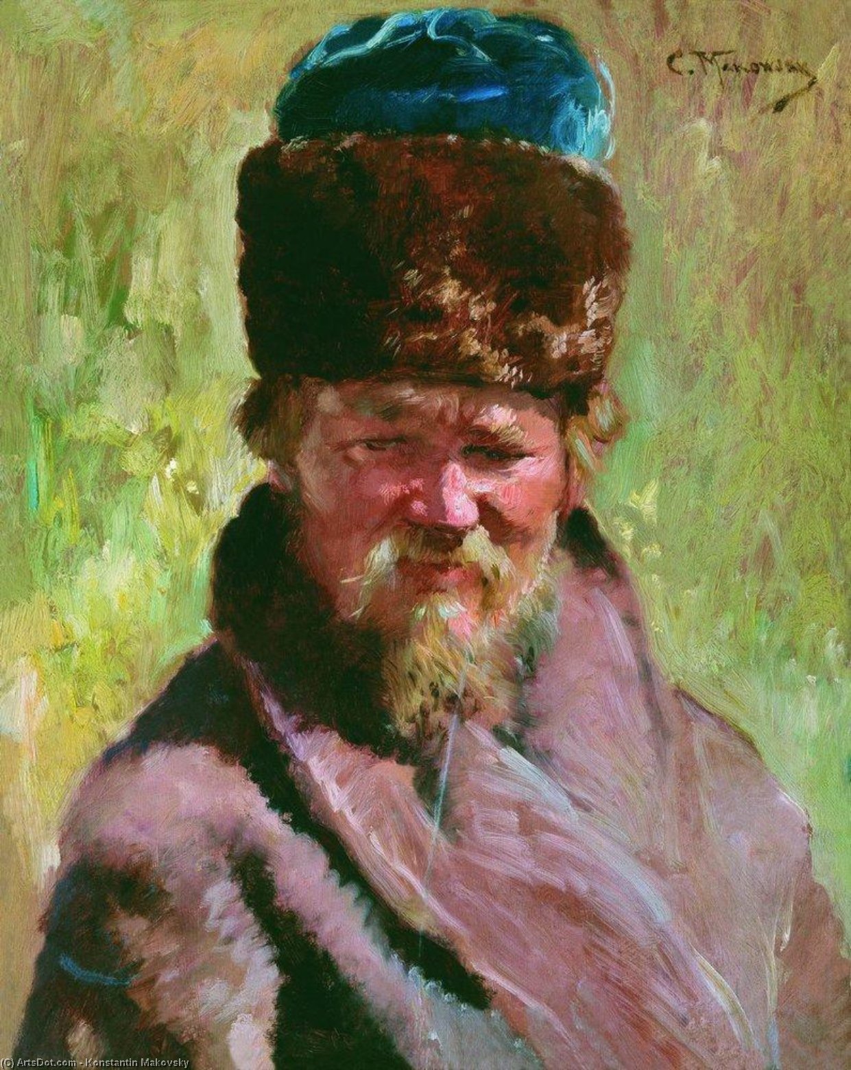 Wikioo.org - The Encyclopedia of Fine Arts - Painting, Artwork by Konstantin Yegorovich Makovsky - Coachman
