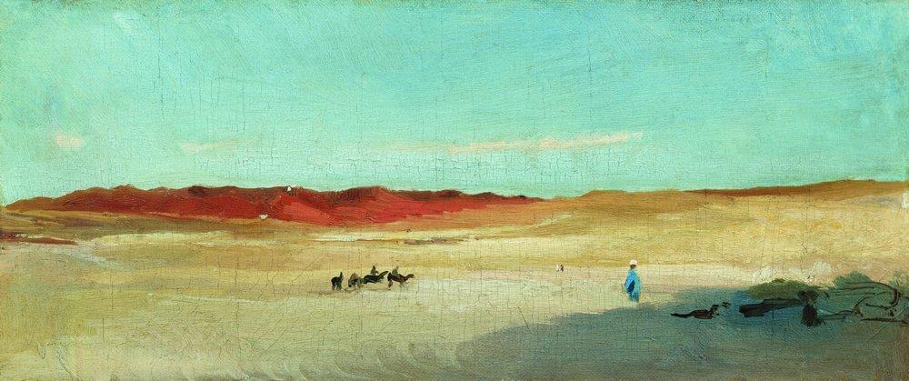Wikioo.org - The Encyclopedia of Fine Arts - Painting, Artwork by Konstantin Yegorovich Makovsky - Desert