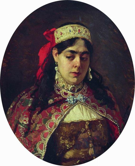 Wikioo.org - The Encyclopedia of Fine Arts - Painting, Artwork by Konstantin Yegorovich Makovsky - Portrait of Tsarevna Sofia