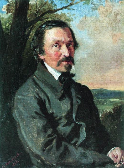 Wikioo.org - The Encyclopedia of Fine Arts - Painting, Artwork by Konstantin Yegorovich Makovsky - Portrait of Nikolay Nekrasov
