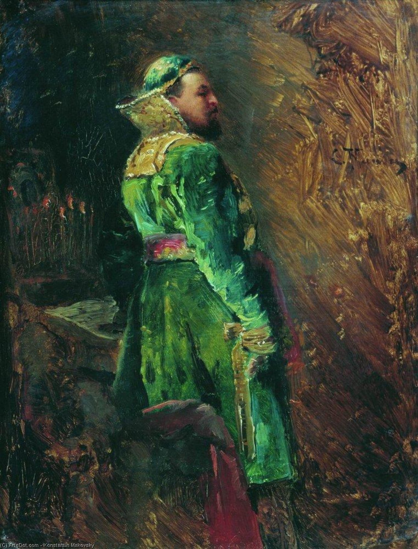 WikiOO.org - Encyclopedia of Fine Arts - Maľba, Artwork Konstantin Yegorovich Makovsky - Boyar