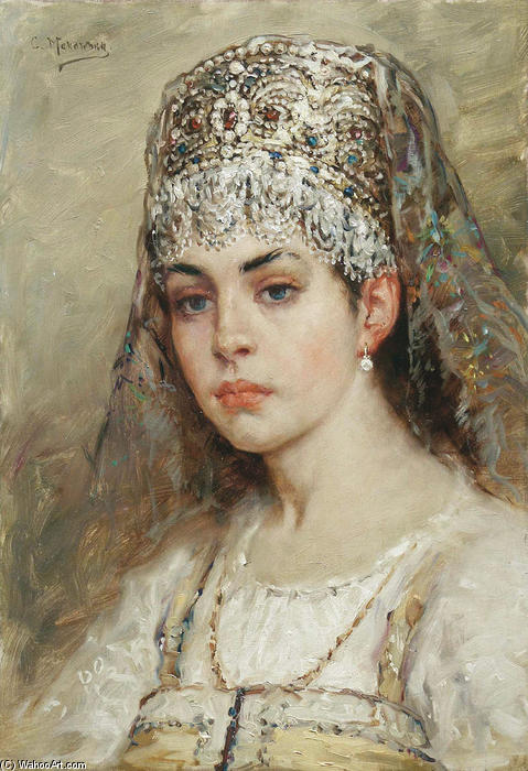 Wikioo.org - The Encyclopedia of Fine Arts - Painting, Artwork by Konstantin Yegorovich Makovsky - Boyaryshnya