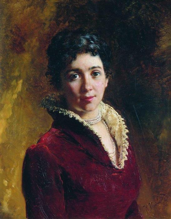 Wikioo.org - The Encyclopedia of Fine Arts - Painting, Artwork by Konstantin Yegorovich Makovsky - Female Portrait (9)