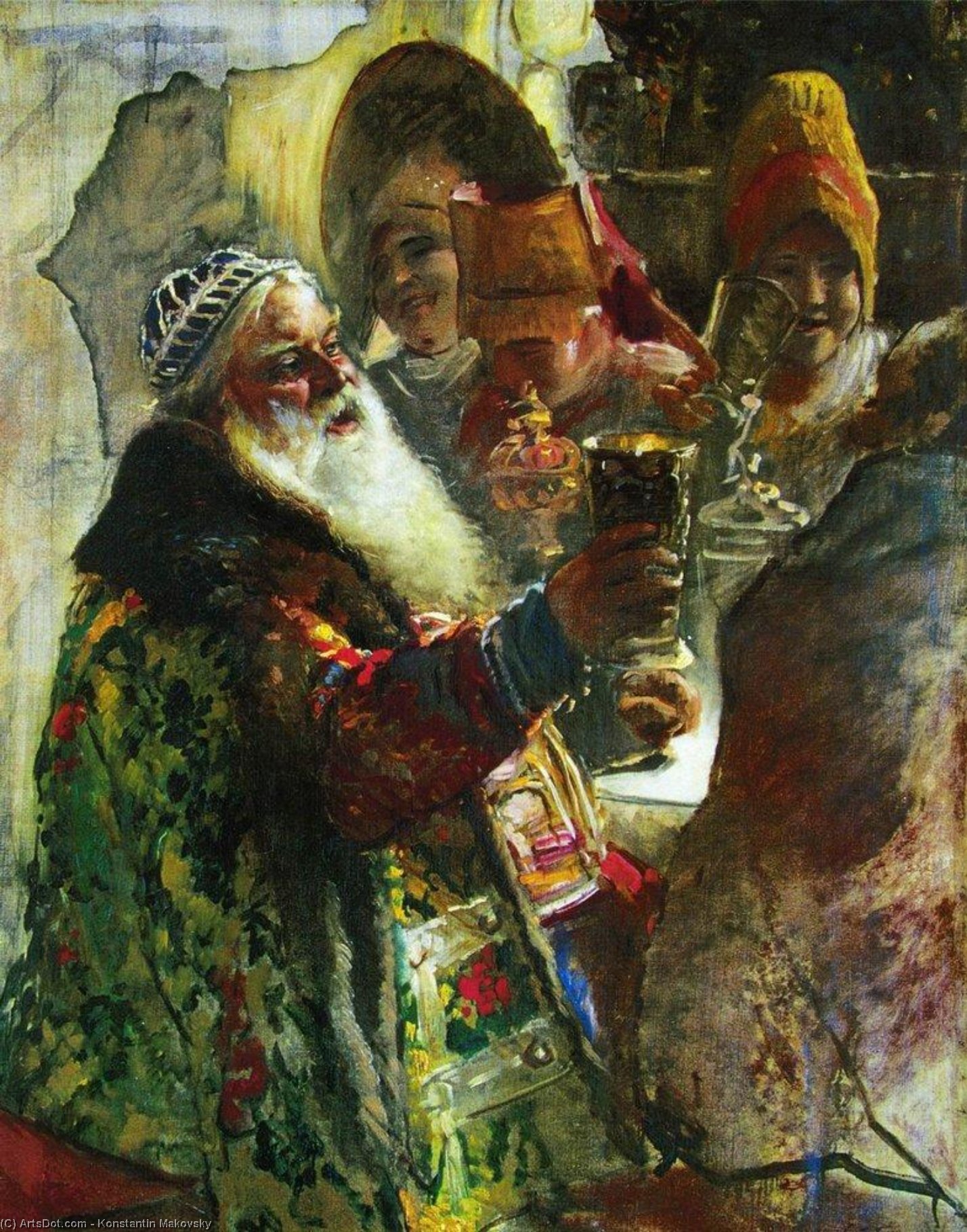 Wikioo.org - The Encyclopedia of Fine Arts - Painting, Artwork by Konstantin Yegorovich Makovsky - Portrait of Prince P.Vyazemsky
