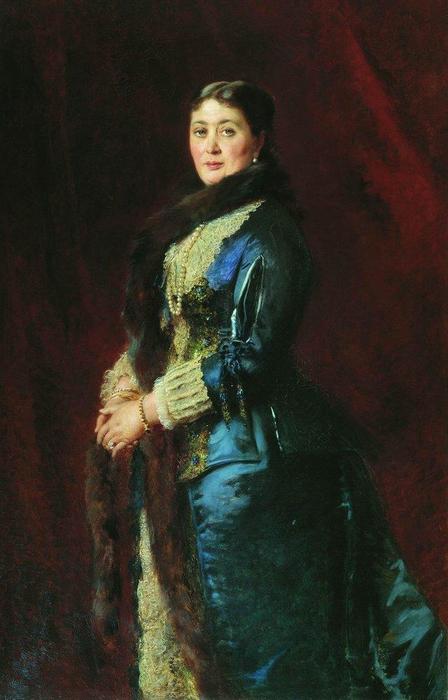 Wikioo.org - The Encyclopedia of Fine Arts - Painting, Artwork by Konstantin Yegorovich Makovsky - Portrait of Princess M.Orlova-Davydova