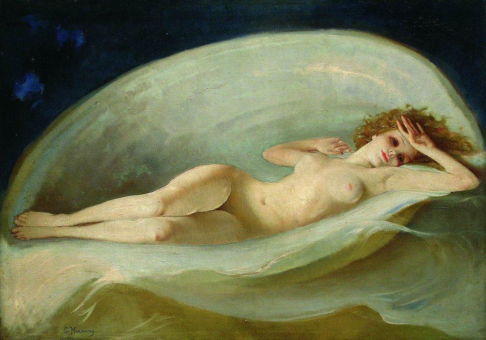 Wikioo.org - The Encyclopedia of Fine Arts - Painting, Artwork by Konstantin Yegorovich Makovsky - Venus Birth