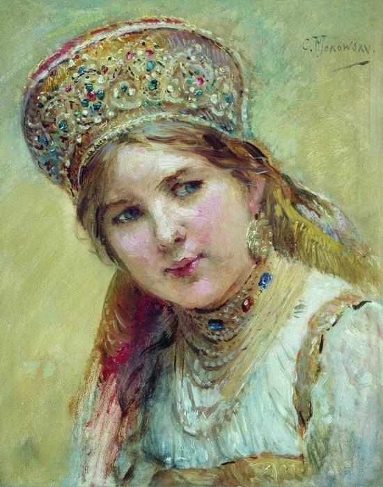 WikiOO.org - Encyclopedia of Fine Arts - Maľba, Artwork Konstantin Yegorovich Makovsky - Boyaryshnya
