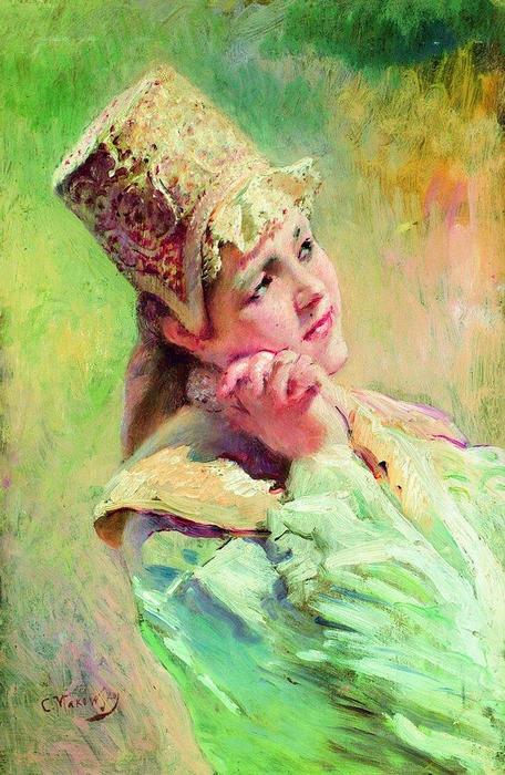 Wikioo.org – L'Enciclopedia delle Belle Arti - Pittura, Opere di Konstantin Yegorovich Makovsky - Boyaryshnya (9)