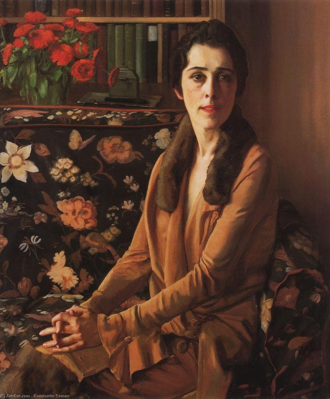 WikiOO.org - Енциклопедія образотворчого мистецтва - Живопис, Картини
 Konstantin Somov - Portrait of Louise Morgan