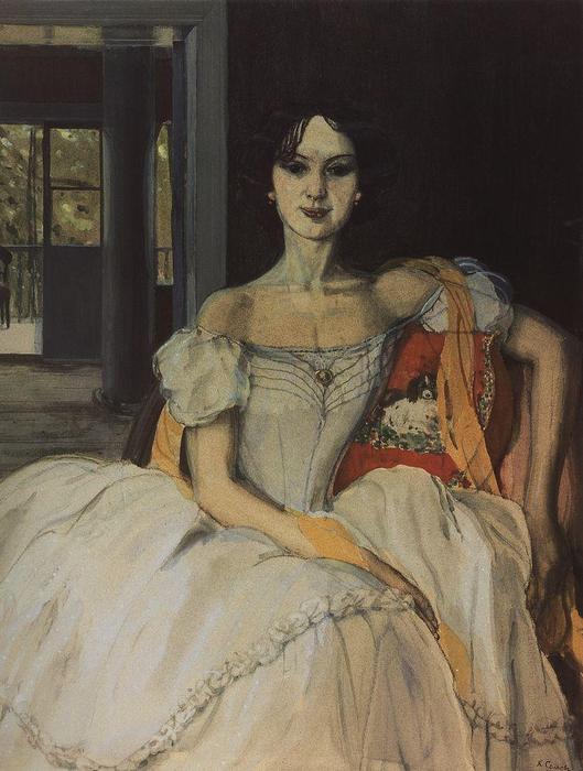 Wikioo.org - The Encyclopedia of Fine Arts - Painting, Artwork by Konstantin Somov - Echo of Bygone Days