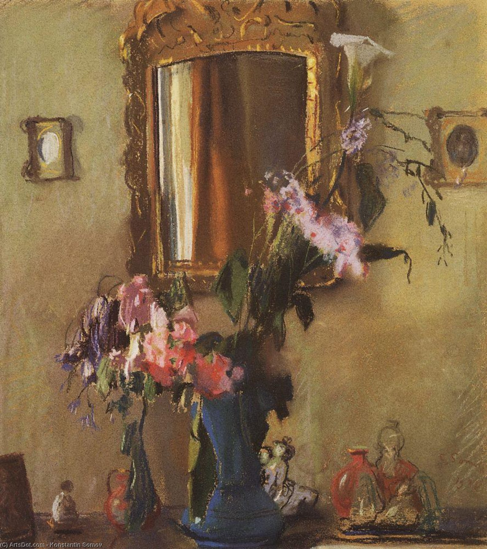 Wikioo.org - The Encyclopedia of Fine Arts - Painting, Artwork by Konstantin Somov - Still Life. Interior