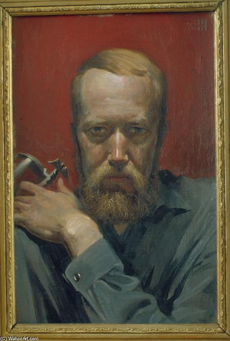 Wikioo.org - The Encyclopedia of Fine Arts - Painting, Artwork by Konstantin Alexeyevich Vasilyev - Self-portrait