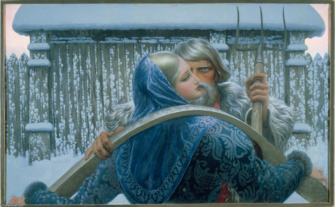 WikiOO.org - Encyclopedia of Fine Arts - Maleri, Artwork Konstantin Alexeyevich Vasilyev - Unexpected meeting