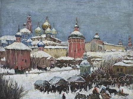 Wikioo.org – La Enciclopedia de las Bellas Artes - Pintura, Obras de arte de Konstantin Yuon - Sergiyev Posad