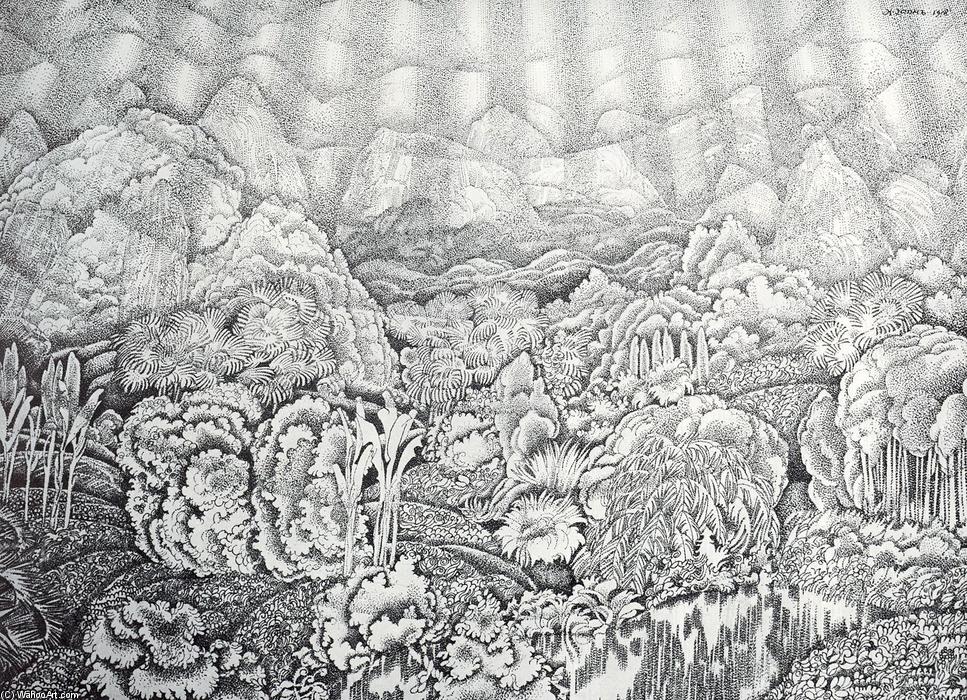 WikiOO.org - Enciclopédia das Belas Artes - Pintura, Arte por Konstantin Yuon - The kingdom of vegetation