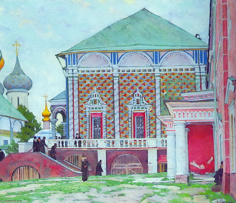WikiOO.org - Enciclopedia of Fine Arts - Pictura, lucrări de artă Konstantin Yuon - Refectory Trinity Sergius Lavra