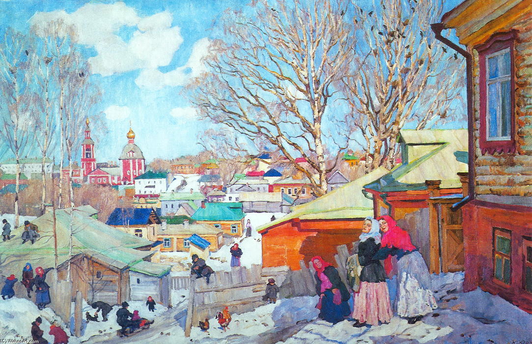 Wikioo.org - The Encyclopedia of Fine Arts - Painting, Artwork by Konstantin Yuon - Spring Sunny Day