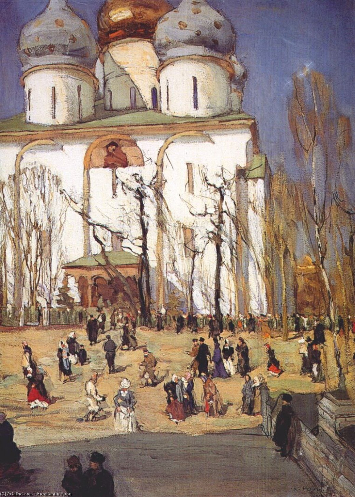Wikioo.org - The Encyclopedia of Fine Arts - Painting, Artwork by Konstantin Yuon - The Celebration Day