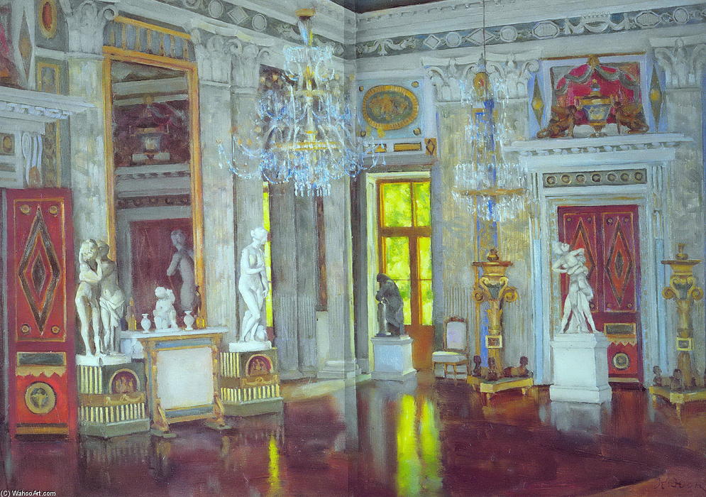 Wikioo.org - The Encyclopedia of Fine Arts - Painting, Artwork by Konstantin Yuon - Italian Hall Ostankino Palace