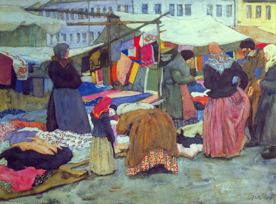 Wikioo.org - The Encyclopedia of Fine Arts - Painting, Artwork by Konstantin Yuon - The Good Goods (Krasny Tovar). Rostov The Great