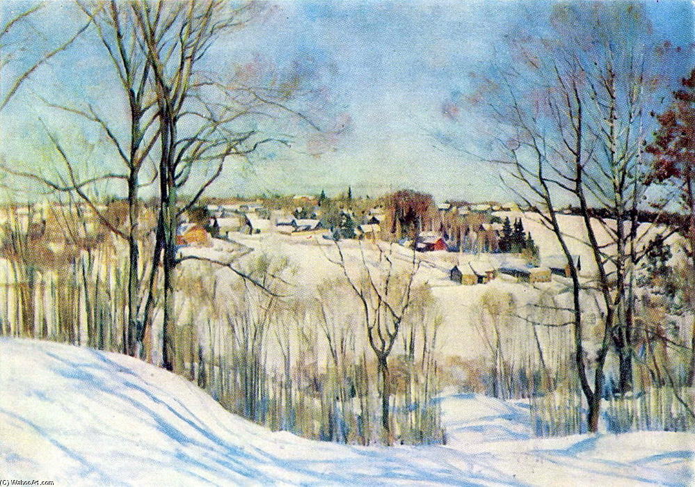 Wikioo.org – L'Encyclopédie des Beaux Arts - Peinture, Oeuvre de Konstantin Yuon - le hiver les jours