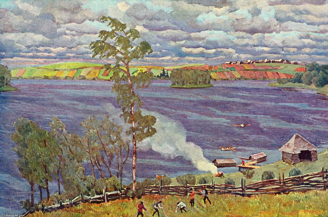 Wikioo.org - The Encyclopedia of Fine Arts - Painting, Artwork by Konstantin Yuon - The Lake