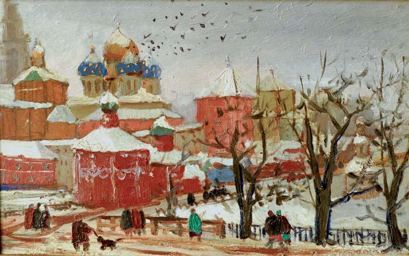 Wikioo.org - Bách khoa toàn thư về mỹ thuật - Vẽ tranh, Tác phẩm nghệ thuật Konstantin Yuon - Sergiyev Posad (Zagorsk)