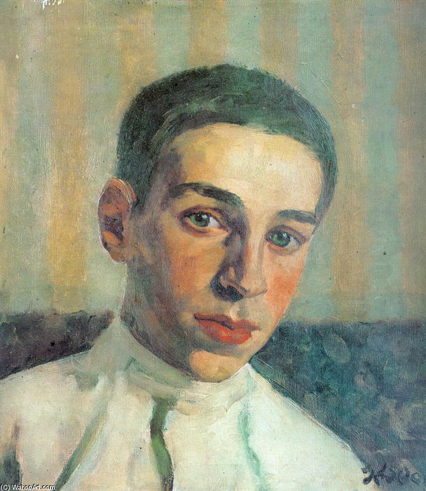 Wikioo.org - The Encyclopedia of Fine Arts - Painting, Artwork by Konstantin Yuon - Portrait of Oleg Yuon, the artist's grandson