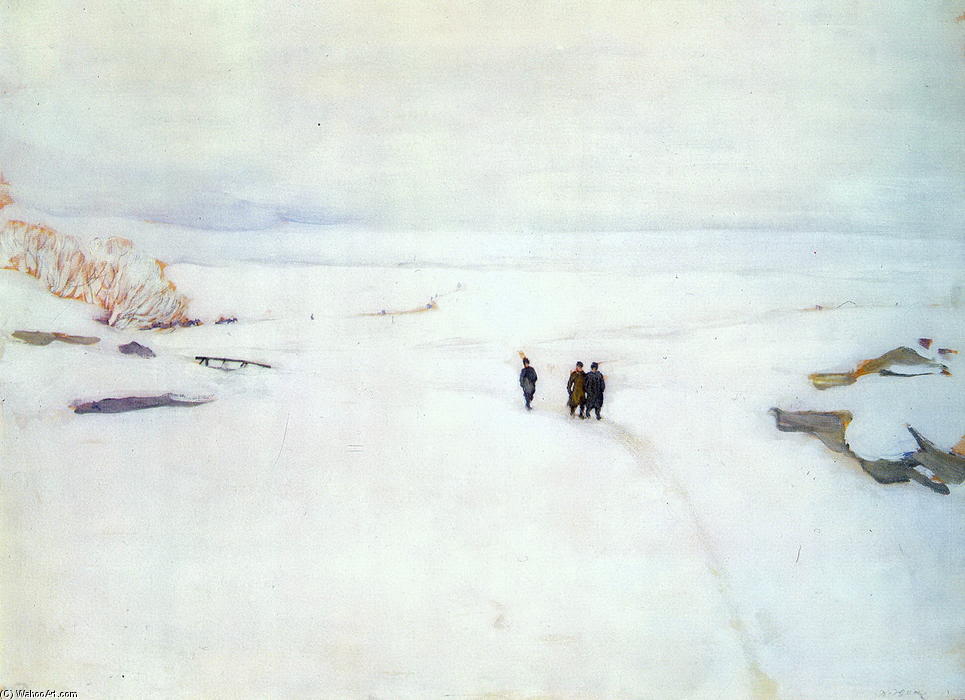 Wikioo.org - The Encyclopedia of Fine Arts - Painting, Artwork by Konstantin Yuon - The Winter. Rostov The Great